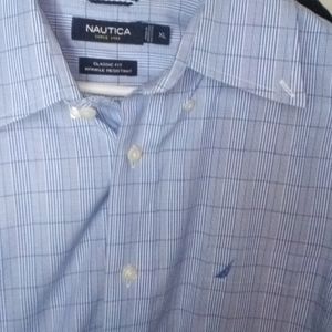 Men's Nautica classic fit, wrinkle resistant extra large dress shirt